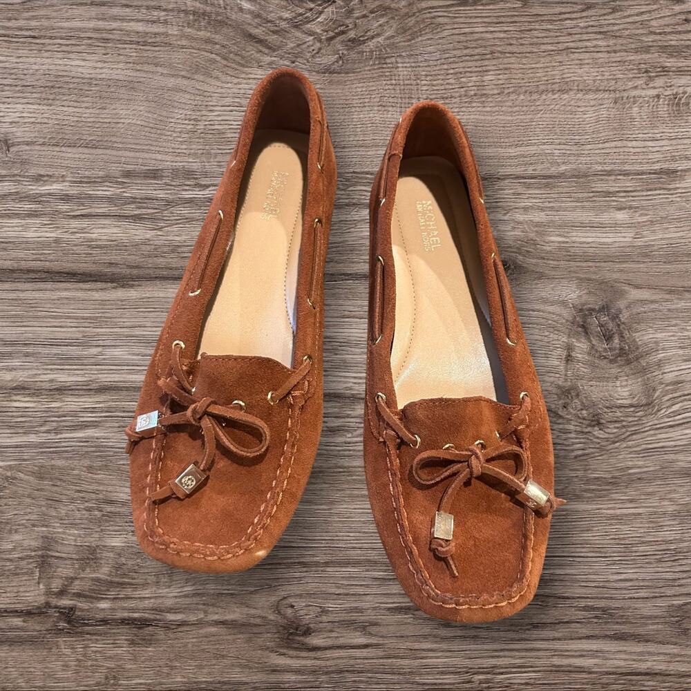 Michael Michael Kors Women’s Suede Moccasin Slip On Loafers Flats Shoes 7.5